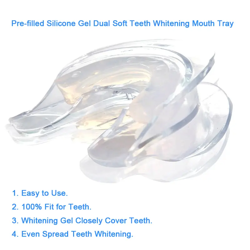 Pre-filled Silicone Gel Teeth Whitening Mouth Tray GW-MT03G 02qk8