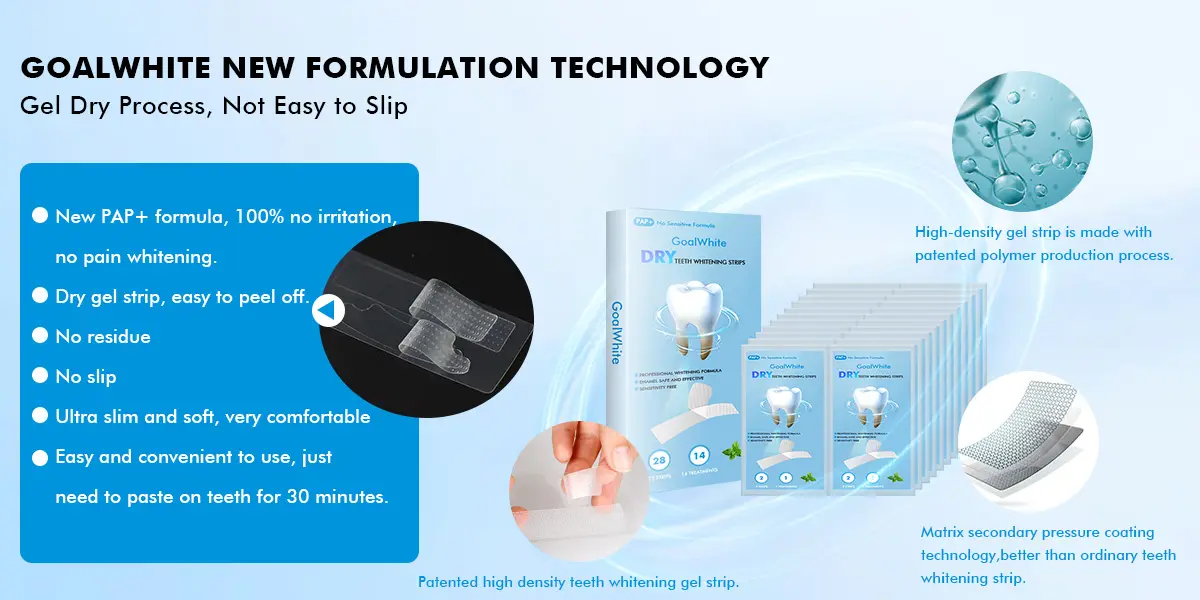 PAP+ dry teeth whitening strips GW-SPPAD 004kuf