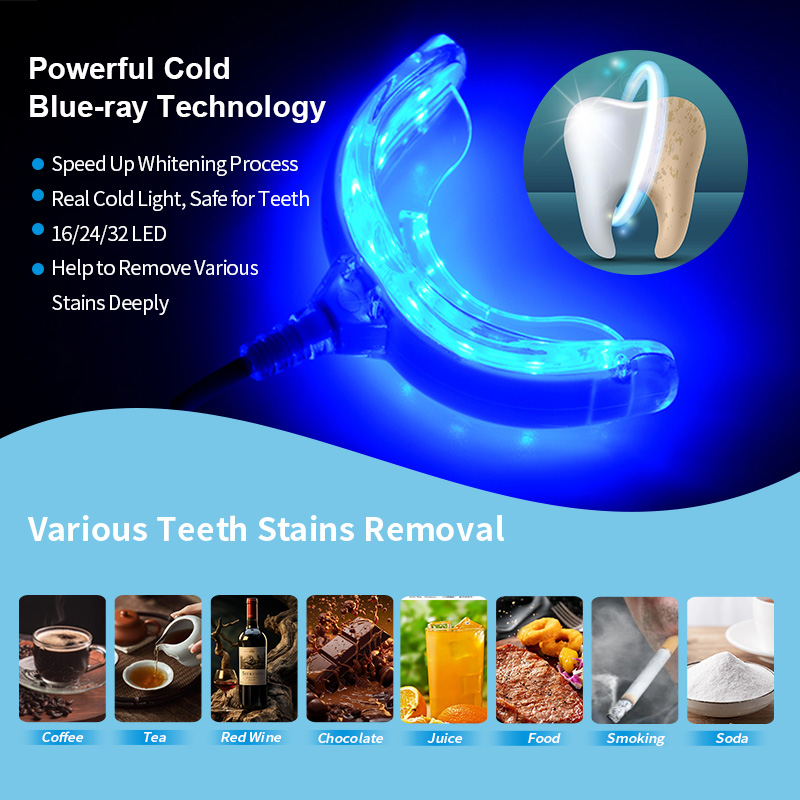 OEM New Technology Teeth Whitening Home Kit With LED Light
