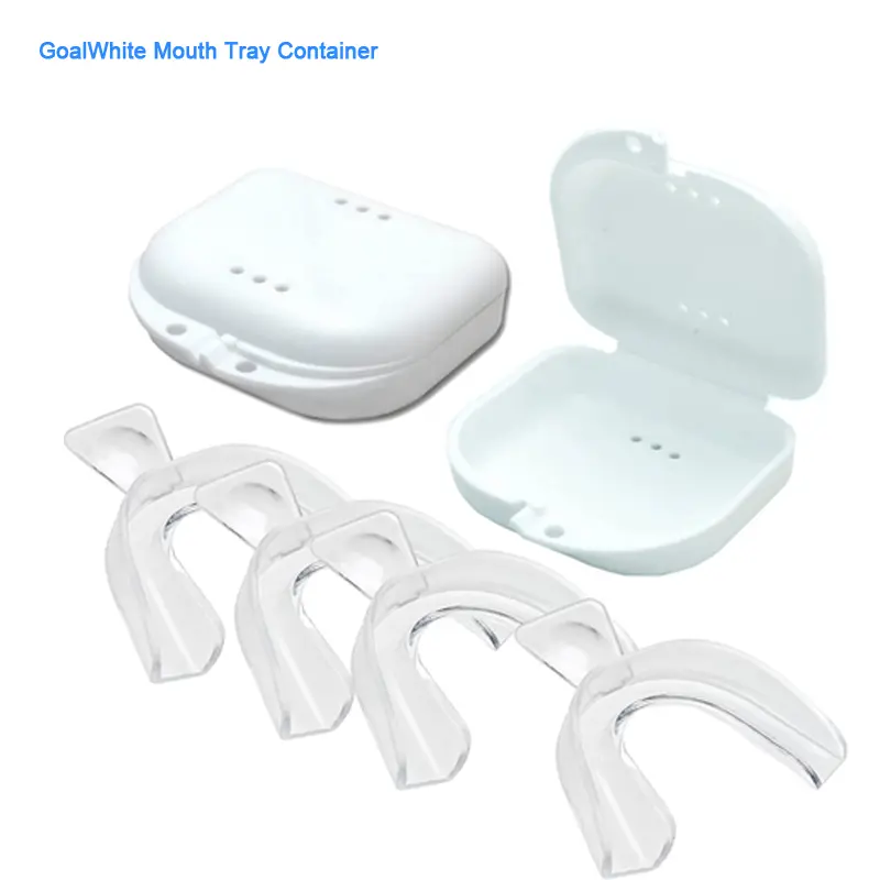 Mouth Tray Box, Dental Storage Container, Retainer Case with Vent Holes, Denture Case, Mouth Guard Case, Strong and Durable, Tight Snap Lock, Suitable for Office Travel Home, etc.
