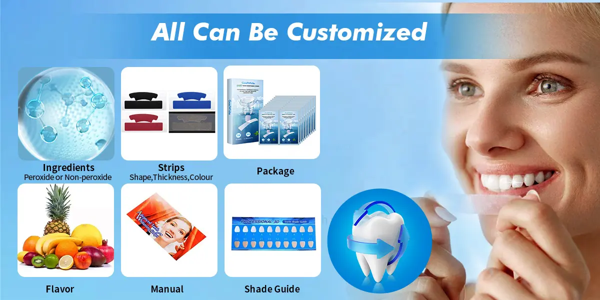 Dry teeth whitening strips GW-SP03D 005a7l