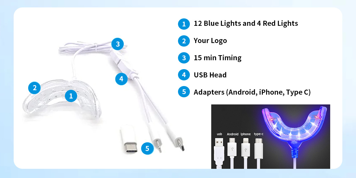 LED teeth whitening home kit GW-HK101B 003wmu