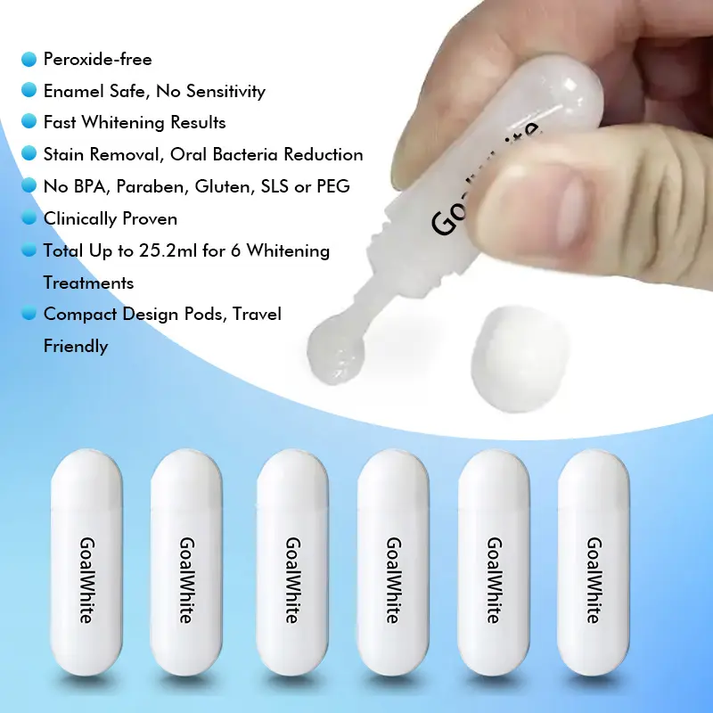 OEM Teeth Whitening Home Kit With PAP+ Peroxide Free Gel Pods and LED light