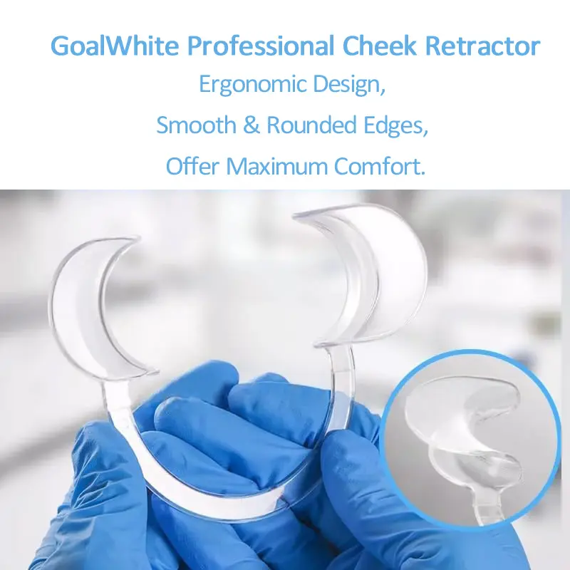 Comfortable Cheek Retractor, C Shape Mouth Opener for Teeth Whitening and Dental Use, Food Grade Lip Protector