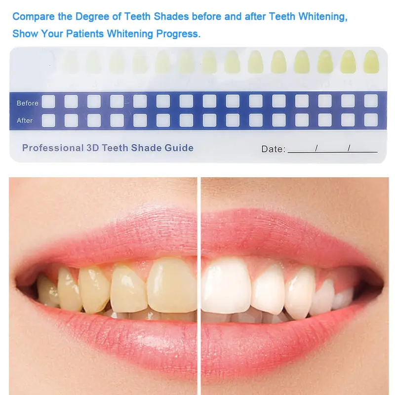PVC Teeth whitening shade guide GW-SGPVC15 028hb
