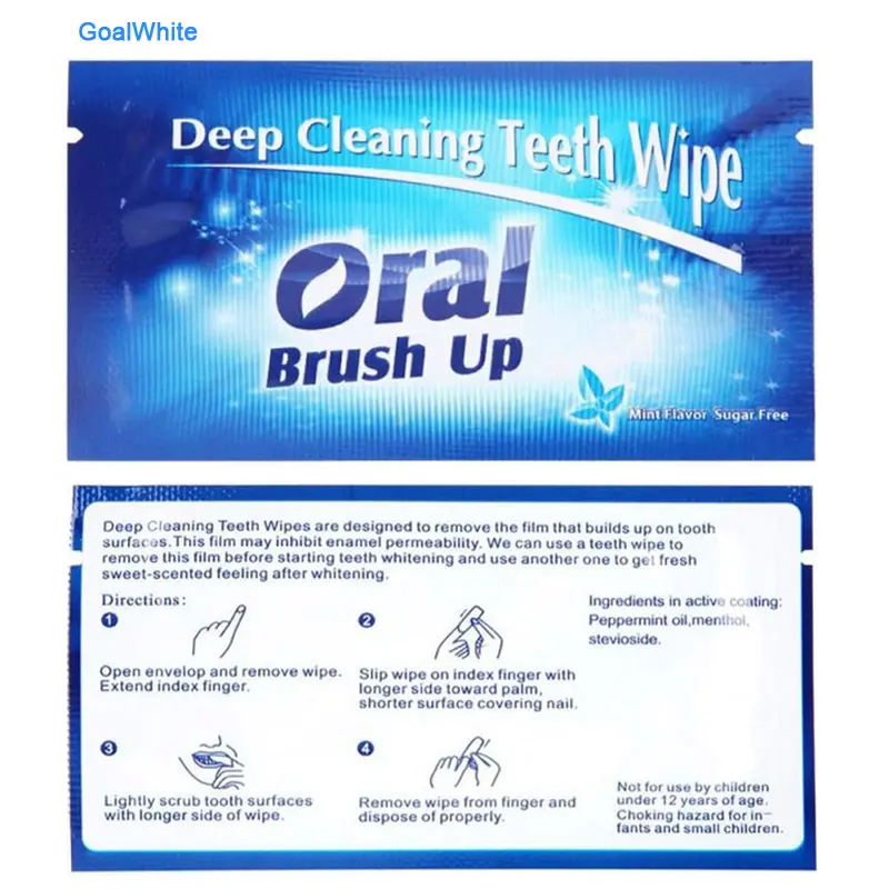 Teeth wipe finger brush teeth whitening 006n64