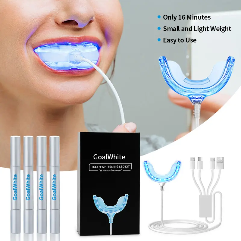 OEM New Technology Teeth Whitening Home Kit With LED Light