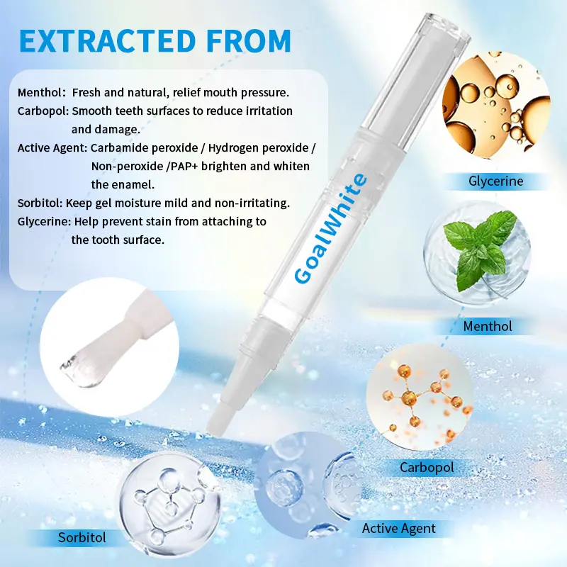 OEM Professional Formulation Teeth Whitening Gel Pen 4ml Plastic for Home Use