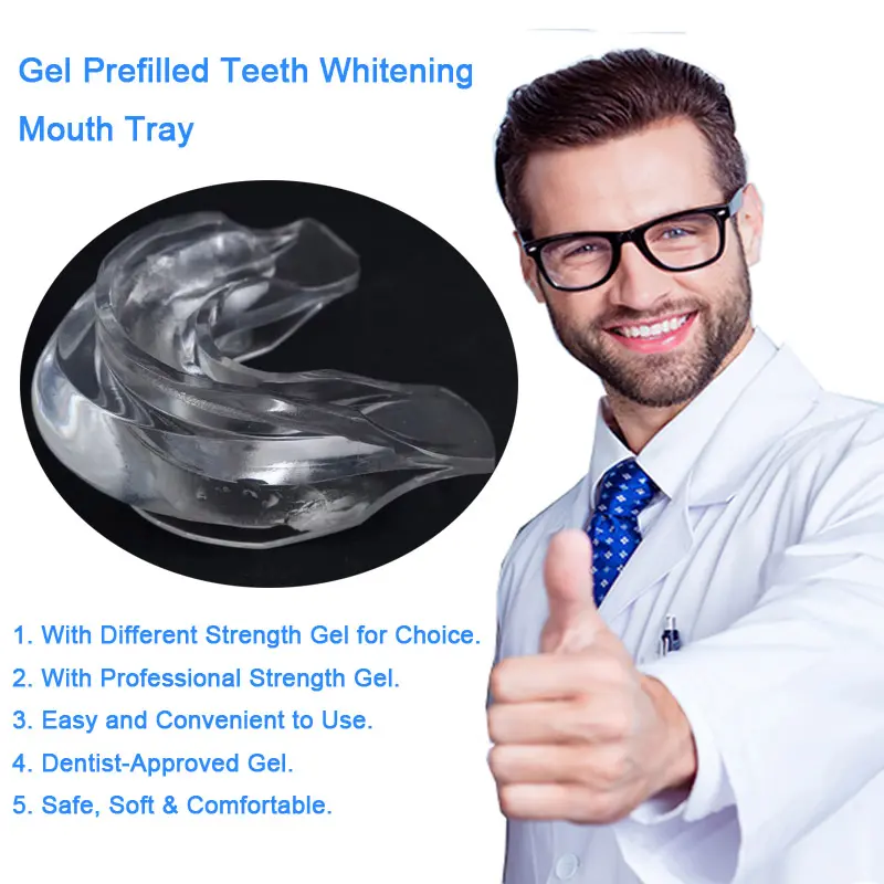 Pre-filled Gel Teeth Whitening Mouth Tray GW-MT02 03zlm