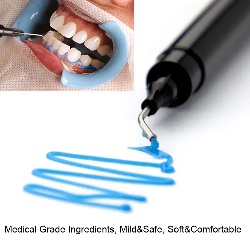 Professional Dental Teeth Whitening Kit With Dual Barrel Gel Syringe For Clinic Salon