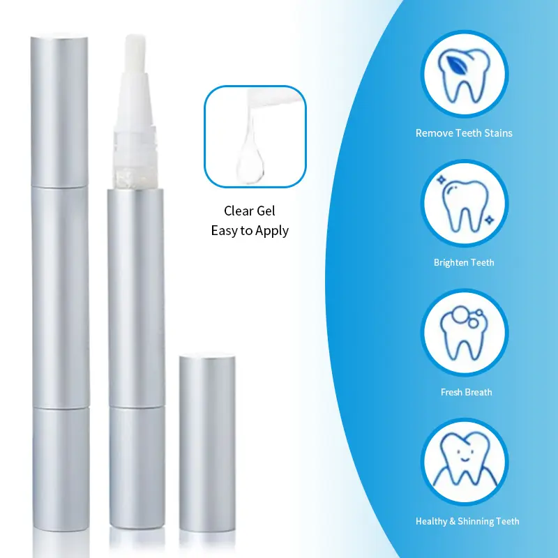 OEM 4ml Metal Teeth Whitening Gel Pen GW-P01-A4N for Home Use