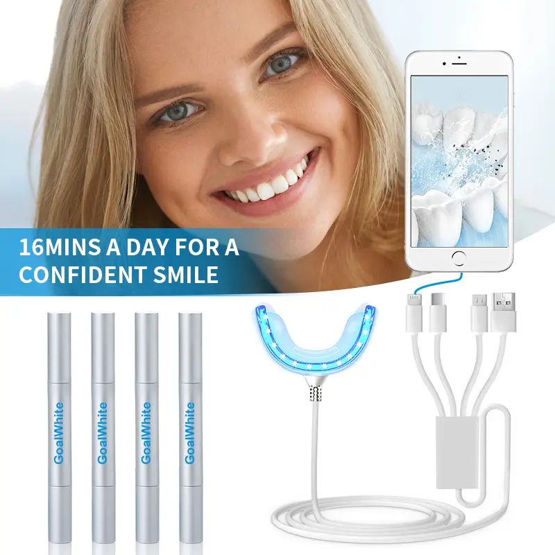 OEM New Technology Teeth Whitening Home Kit With LED Light