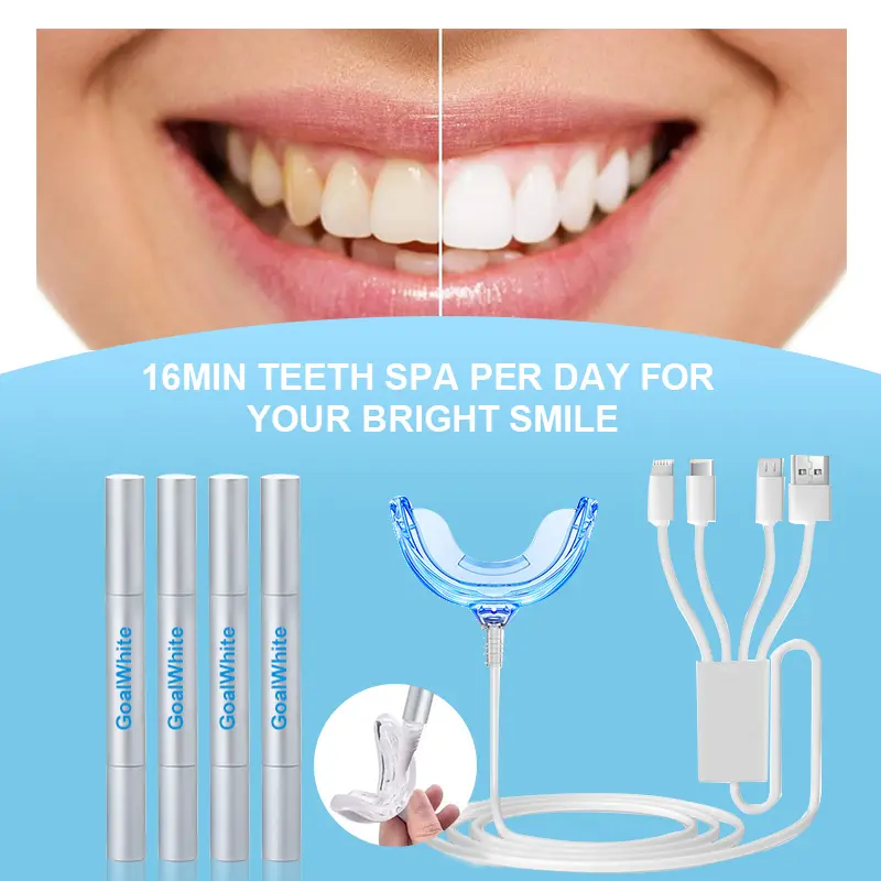 OEM New Technology Teeth Whitening Home Kit With LED Light