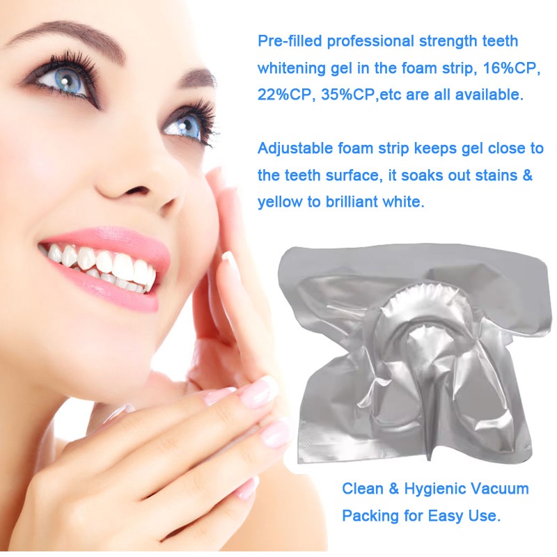 Pre-filled Gel Foam Strip Teeth Whitening Mouth Tray GW-MT01 004ojt