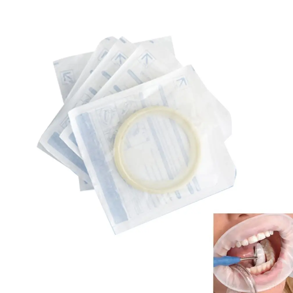 Teeth Whitening and Dental Cheek Retractor, Disposable O Shape Mouth Opener Gag, Sterilized Hygienic Dental Lip Protector