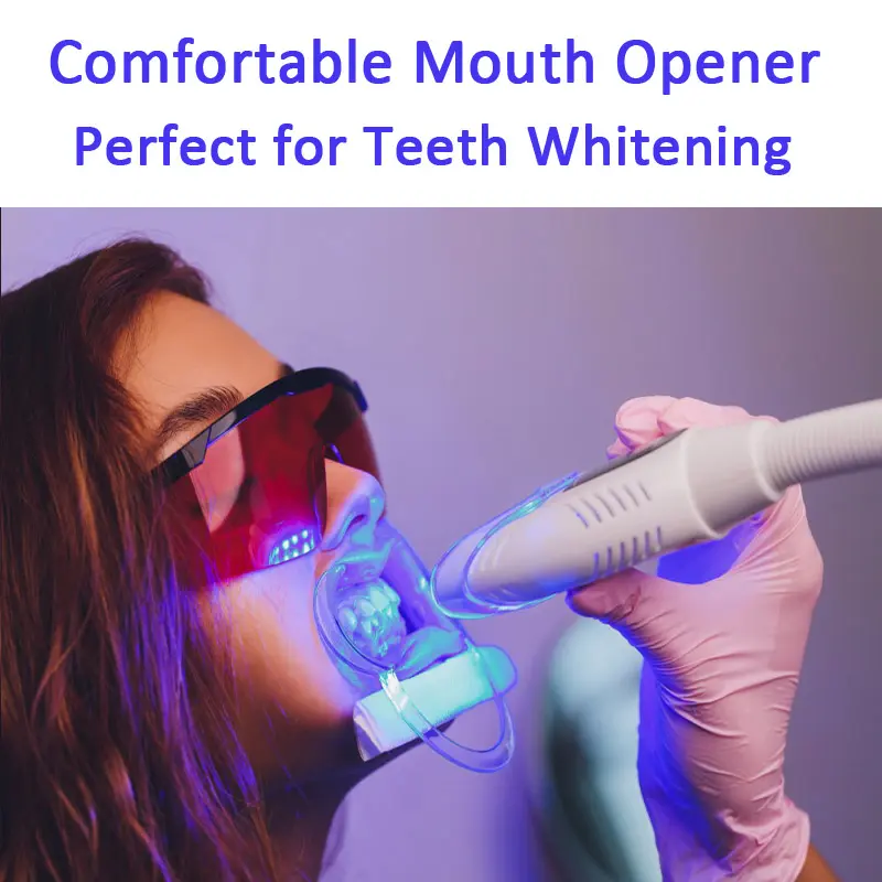 Comfortable Cheek Retractor, C Shape Mouth Opener for Teeth Whitening and Dental Use, Food Grade Lip Protector