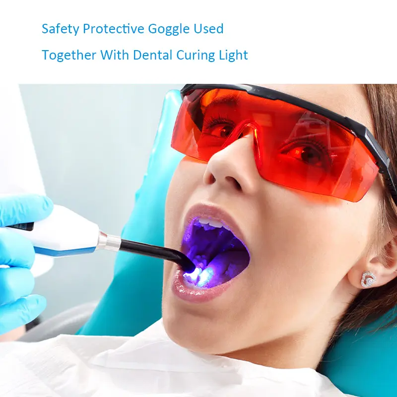 Protective Goggle for Teeth Whitening Light/Curing Light Eyewear Laser Safety Goggle Safety Glasses for Dentist